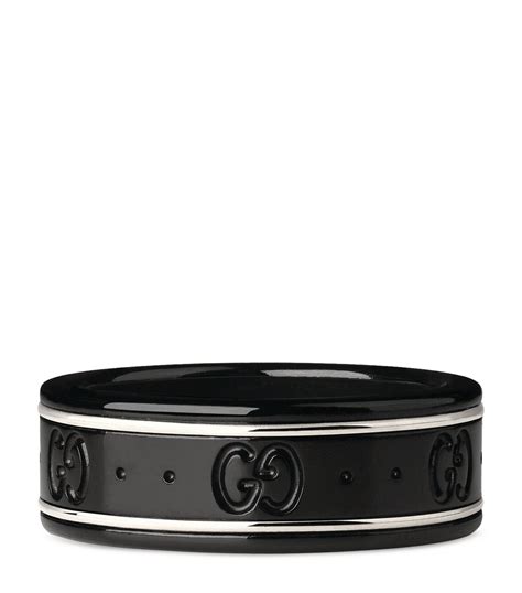 gucci icon ring black|Gucci icon ring white gold.